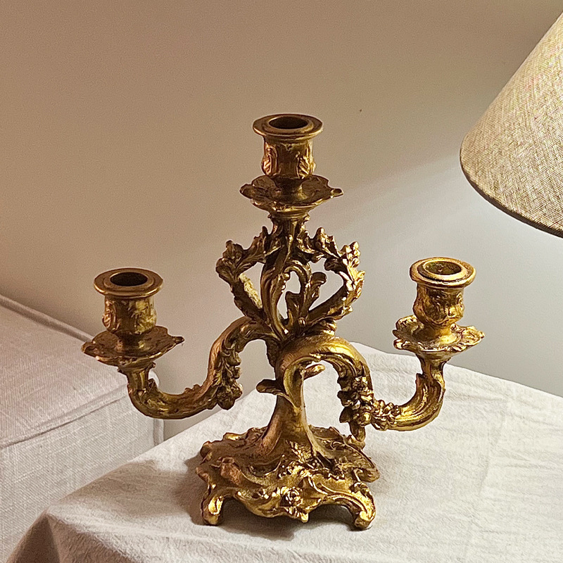 Luxury Candle Supplies Usa - Barokowy Retro Świecznik Luksusowa Dekoracja Stołu