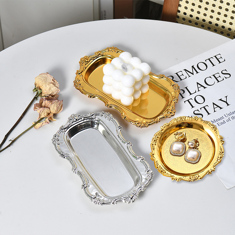 Luxury Candle Supplies Usa - Retro Luksusowe Srebrzone Talerze Srebrzone Tace