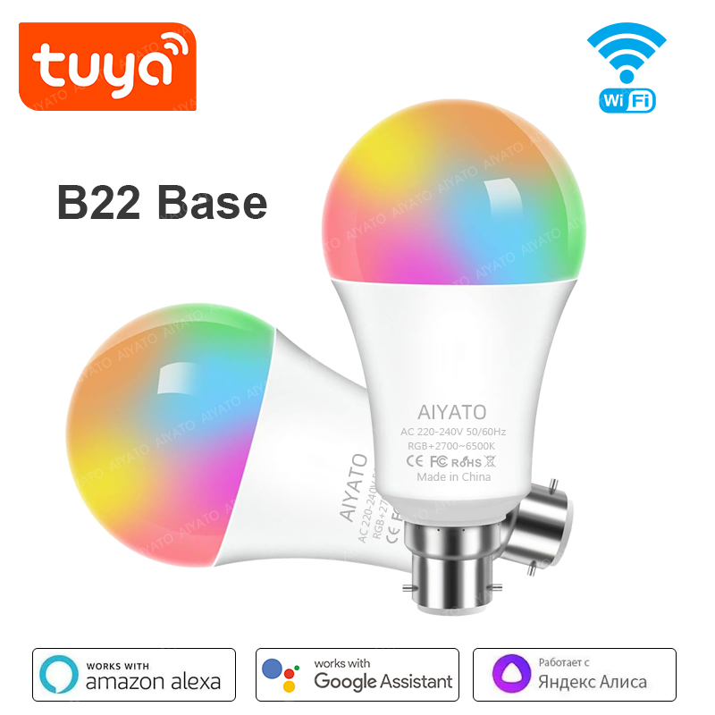 Candle Making Supplies Uk - Żarówka inteligentna B22 UK TUYA Wifi